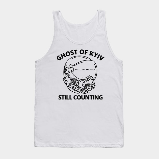 Ghost Of Kyiv, Ghost Of Kyiv Still Counting Tank Top by Coralgb